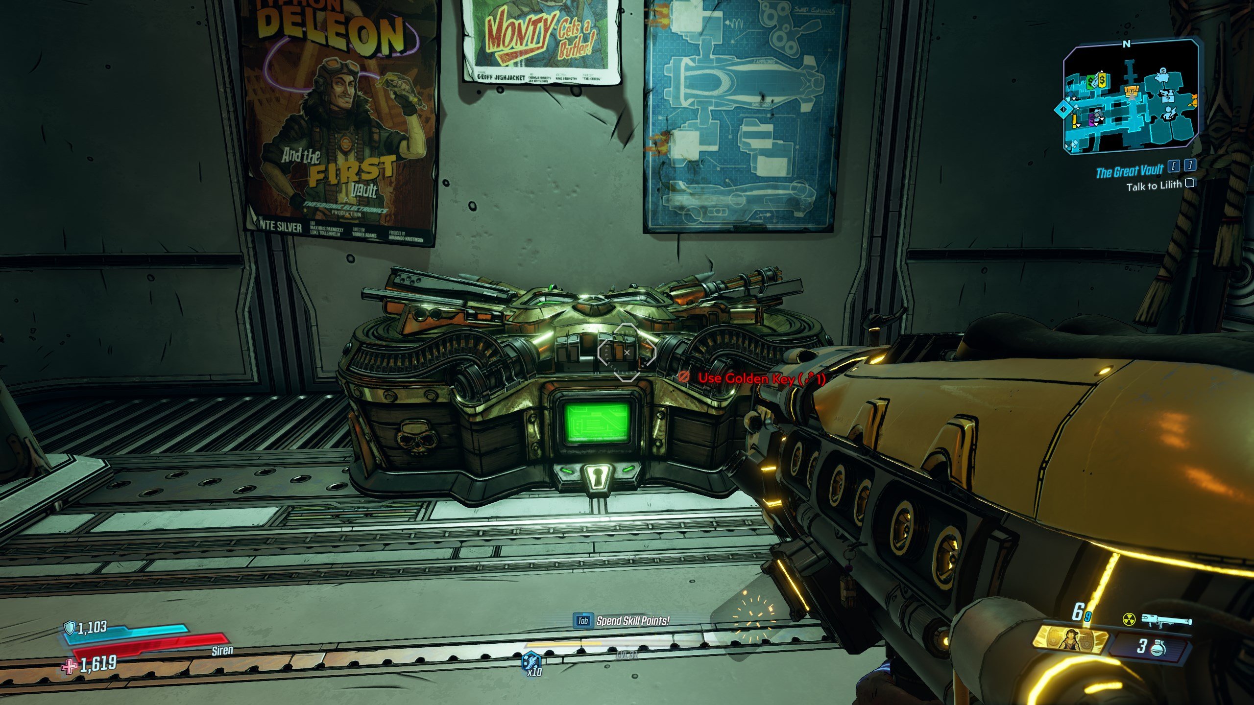 How to earn golden chest in the borderland3 game?